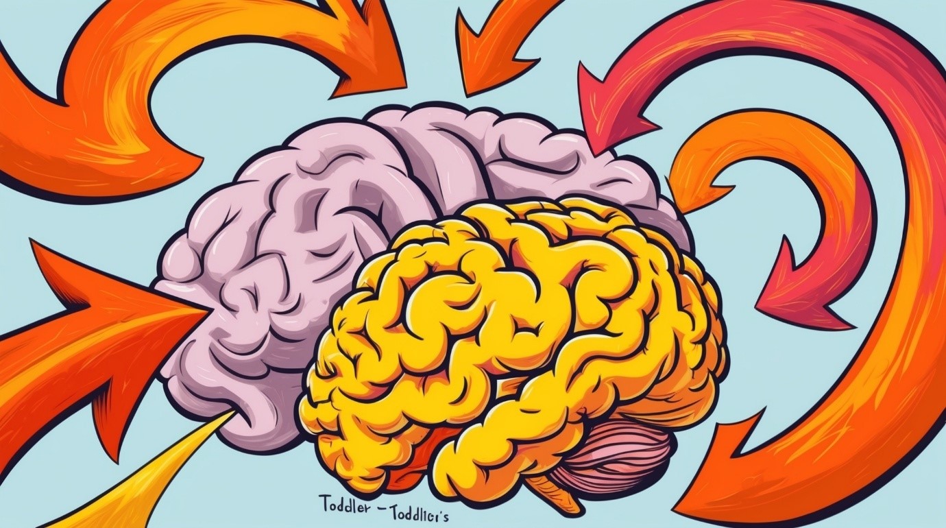 A toddler’s brain is still maturing, making it hard for them to regulate emotions during meltdowns. A toddler’s brain is still maturing, making it hard for them to regulate emotions during meltdowns.